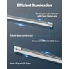 image:imageSunco 10 Pack T8 LED Bulbs 4 Foot 48 Inch Tube Light Bulb Fluorescent Replacement SingleDouble Ended Hybrid Type AB 2400 LM 20W Selectable CCT 3000K3500K4000K5000K6000K Clear Lens ETL5000k Daylight
