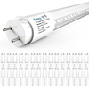 image:imageSunco 10 Pack T8 LED Bulbs 4 Foot 48 Inch Tube Light Bulb Fluorescent Replacement SingleDouble Ended Hybrid Type AB 2400 LM 20W Selectable CCT 3000K3500K4000K5000K6000K Clear Lens ETL5000k Daylight