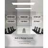 image:imageSunco 1x4 LED Flat Panel Light Dual Selectable CCT 3500K4000K5000K amp Selectable Wattage 30W40W46W 5700LM 010V Dimming Matte White Drop Ceiling Fixture  ETL DLC 4 Pack