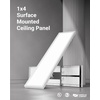 image:imageSunco 1x4 LED Flat Panel Light Dual Selectable CCT 3500K4000K5000K amp Selectable Wattage 30W40W46W 5700LM 010V Dimming Matte White Drop Ceiling Fixture  ETL DLC 4 Pack