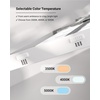 image:imageSunco 1x4 LED Flat Panel Light Dual Selectable CCT 3500K4000K5000K amp Selectable Wattage 30W40W46W 5700LM 010V Dimming Matte White Drop Ceiling Fixture  ETL DLC 4 Pack