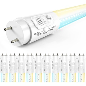 image:imageSunco 10 Pack T8 LED Bulbs 4 Foot 48 Inch Tube Light Bulb Fluorescent Replacement SingleDouble Ended Hybrid Type AB 2400 LM 20W Selectable CCT 3000K3500K4000K5000K6000K Clear Lens ETL5 Cct in One 3000k  3500k  4000k  5000k  6000k