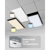 image:imageSunco 2x4 LED Flat Panel Light Drop Ceiling Office Fixture with Emergency Battery Backup 90 Minute Duration 6400 LM Selectable Features 304050W 400050006000K Dimmable 010V ETL