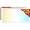 image:imageSunco 2x4 LED Flat Panel Light Drop Ceiling Office Fixture with Emergency Battery Backup 90 Minute Duration 6400 LM Selectable Features 304050W 400050006000K Dimmable 010V ETL