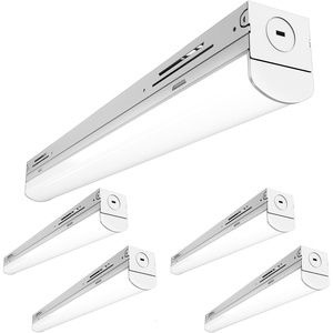 image:imageSunco 2FT LED Shop Light Strip Lights for Garage Ceilings 2000 LM Selectable Features 15W20W25W 3500K4000K5000K Dimmable 010V Hardwired UL 4 Pack