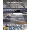 image:imageSunco 6 Pack UFO LED High Bay Lights Commercial Bay Lighting Shop Light Selectable Features 80W120W160W200W 4000K5000K6000K 31000 LM Dimmable 010V Wet Rated UL