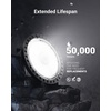 image:imageSunco UFO LED High Bay Lights Commercial Bay Lighting Shop Light Selectable Features 40W60W80W100W 4000K5000K6000K 16000 LM Dimmable 010V Wet Rated UL