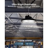 image:imageSunco UFO LED High Bay Lights Commercial Bay Lighting Shop Light Selectable Features 40W60W80W100W 4000K5000K6000K 16000 LM Dimmable 010V Wet Rated UL