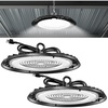 image:imageSunco UFO LED High Bay Light 200W 28000 Lumens 5000K 010V NonDimmable 120V IP65 WetRated Ultra Bright PlugampPlay Commercial Shop Lights for Warehouse Factory Workshop Barn UL 2 Pack