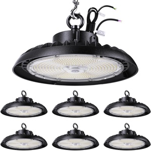 image:imageSunco 6 Pack LED UFO High Bay Light Shop Lights Commercial Lighting Industrial Lights for Garage Gym Warehouse Selectable Features 240W270W300W 4000K5000K 49000 LM Dimmable 010V UL