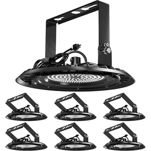 image:imageSunco 6 Pack UFO LED High Bay Light with U Bracket Mounting 150W 19500 Lumens 5000k Ultra Bright Shop Lights for Warehouse Factory Workshop Garage amp Barn WallCeiling Mount Plug amp Play UL6 Pack