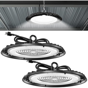 image:imageSunco UFO LED High Bay Light 200W 28000 Lumens 5000K 010V NonDimmable 120V IP65 WetRated Ultra Bright PlugampPlay Commercial Shop Lights for Warehouse Factory Workshop Barn UL 2 Pack