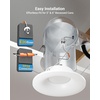 image:imageSunco 12 Pack Recessed Lighting 6 Inch LED Can Lights Curved Cone Retrofit Recessed Lighting 1000 LM Selectable CCT 2700K3000K4000K5000K6000K 10W 75W Equivalent Dimmable ETL