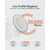 image:imageSunco 6 Inch Can Lights for Ceiling LED Flat Recessed Lighting with Night Light Retrofit Downlight 1200 LM 13W Selectable CCT 2700K3000K4000K5000K6000K Dimmable UL 4 Pack4 Pack