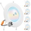image:imageSunco 6 Inch LED Can Lights Retrofit Recessed Lighting Motion Sensor Ceiling Light 850 LM Selectable CCT 2700K3000K4000K5000K6000K 10W ETL 4 Pack5 CCT in One 2700K  3000K  4000K  5000K  6000K