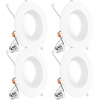 image:imageSunco 6 Inch LED Recessed Light Retrofit Downlight Can Lights for Ceiling Baffle Trim 1050 LM 13W 75W Equivalent 5000K Daylight Dimmable Damp Rated UL 4 Pack4000K Cool White