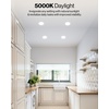 image:imageSunco 6 Inch LED Recessed Light Retrofit Downlight Can Lights for Ceiling Baffle Trim 1050 LM 13W 75W Equivalent 5000K Daylight Dimmable Damp Rated UL 4 Pack5000K Daylight