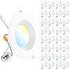 image:imageSunco 6 Inch LED Recessed Light Retrofit Downlight Can Lights for Ceiling Baffle Trim 1050 LM 13W 75W Equivalent 5000K Daylight Dimmable Damp Rated UL 4 Pack5 CCT in One 2700K  3000K  3500K  4000K  5000K