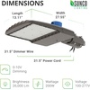 image:imageSunco Lighting LED Parking Lot Light Pole Outdoor Street Light 200W Dusk to Dawn Photocell HID Replacement 5000K Daylight 26000 LM Dimmable 110V Waterproof Commercial Grade UL Listed