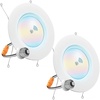 image:imageSunco 6 Inch LED Can Lights Retrofit Recessed Lighting Motion Sensor Ceiling Light 850 LM Selectable CCT 2700K3000K4000K5000K6000K 10W ETL 4 Pack5 CCT in One 2700K  3000K  4000K  5000K  6000K