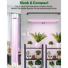 image:imageSunco 12 Pack 2ft Grow Light LED 20W Full Spectrum for Seed Starting Seedling Indoor Plants Plug in Suspended Fixture Link Up to 8 Inline Switch ETL8 Pack