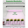 image:imageSunco 2ft Grow Light LED 20W Full Spectrum for Seed Starting Seedling Indoor Plants Plug in Suspended Fixture Link Up to 8 Inline Switch ETL 4 Pack
