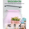 image:imageSunco 2ft Grow Light LED 20W Full Spectrum for Seed Starting Seedling Indoor Plants Plug in Suspended Fixture Link Up to 8 Inline Switch ETL 4 Pack
