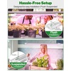 image:imageSunco 3ft Grow Light LED 30W Full Spectrum for Seed Starting Seedling Indoor Plants Plug in Suspended Fixture Link Up to 5 Inline Switch ULETL 4 Pack3ft