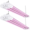 image:imageSunco 2ft Grow Light LED 20W Full Spectrum for Seed Starting Seedling Indoor Plants Plug in Suspended Fixture Link Up to 8 Inline Switch ETL 2 Pack