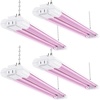 image:imageSunco 2ft Grow Light LED 20W Full Spectrum for Seed Starting Seedling Indoor Plants Plug in Suspended Fixture Link Up to 8 Inline Switch ETL 4 Pack
