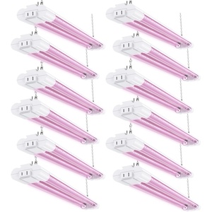 image:imageSunco 12 Pack 2ft Grow Light LED 20W Full Spectrum for Seed Starting Seedling Indoor Plants Plug in Suspended Fixture Link Up to 8 Inline Switch ETL12 Pack