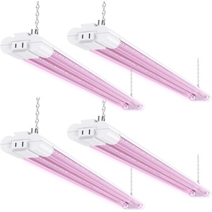 image:imageSunco 3ft Grow Light LED 30W Full Spectrum for Seed Starting Seedling Indoor Plants Plug in Suspended Fixture Link Up to 5 Inline Switch ULETL 4 Pack3ft