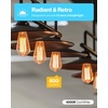 image:image24 Pack Edison Bulbs LED ST64 Clear Vintage Filament Waterproof Bulb 800 LM 8W 60W Equivalent ST19 3000K Warm White E26 Medium Base Decorative Dimmable ULWhite 4k