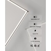 image:imageSunco 10 Pack 2x4 EdgeLit Frame LED Panel Lights Drop Ceiling Flat Light Fixture 5500 LM Selectable Features 30W40W50W 4000K5000K6000K Dimmable 010V ETL