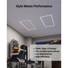 image:imageSunco 10 Pack 2x4 EdgeLit Frame LED Panel Lights Drop Ceiling Flat Light Fixture 5500 LM Selectable Features 30W40W50W 4000K5000K6000K Dimmable 010V ETL