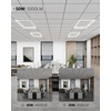 image:imageSunco 10 Pack 2x4 EdgeLit Frame LED Panel Lights Drop Ceiling Flat Light Fixture 5500 LM Selectable Features 30W40W50W 4000K5000K6000K Dimmable 010V ETL
