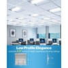 image:imageSunco 2x2 LED Retrofit Center Basket Panel Ceiling Troffers for Indoor Commercial Office Hallway Warehouse 5500 Lumens Selectable CCT 350040005000K 303540W 010V Dimmable AC120277V 4 Pack