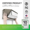 image:imageSunco 6 Pack 120W LED Wall Pack Outdoor Dusk to Dawn with Photocell Sensor Industrial Dimmable Waterproof Commercial Security Warehouse Parking Lot Lighting 5000K Daylight 16200 Lumens AC120277V6 Pack