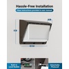image:imageSunco 6 Pack 120W LED Wall Pack Outdoor Dusk to Dawn with Photocell Sensor Industrial Dimmable Waterproof Commercial Security Warehouse Parking Lot Lighting 5000K Daylight 16200 Lumens AC120277V6 Pack