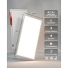 image:imageSunco 6 Pack 2x4 LED Flat Panel Light Drop Ceiling Office Fixture with Emergency Battery Backup 90 Minute Duration 6400 LM Selectable Features 304050W 400050006000K Dimmable 010V ETL