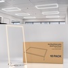 image:imageSunco 10 Pack 2x4 EdgeLit Frame LED Panel Lights Drop Ceiling Flat Light Fixture 5500 LM Selectable Features 30W40W50W 4000K5000K6000K Dimmable 010V ETL