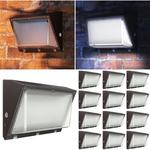image:imageSunco 6 Pack 120W LED Wall Pack Outdoor Dusk to Dawn with Photocell Sensor Industrial Dimmable Waterproof Commercial Security Warehouse Parking Lot Lighting 5000K Daylight 16200 Lumens AC120277V12 Pack