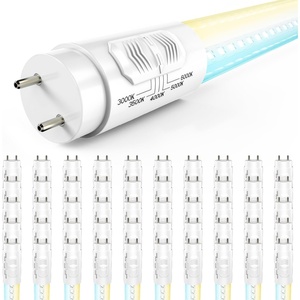 image:imageSunco 50 Pack T8 LED Bulbs 4 Foot LED Fluorescent Tube Replacement 4ft LED Tube Light Ballast Bypass 18W 2200 LM Selectable CCT 3000K3500K4000K5000K6000K Single Ended Power Clear Lens UL50 Pack