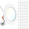 image:imageSunco 6 Pack 6 Inch LED Recessed Light Retrofit Can Lights for Ceiling 1700 LM High Brightness Selectable CCT 2700K3000K4000K5000K6000K 17W120W Dimmable Baffle Trim Damp Rated ULWhite