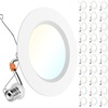 image:imageSunco 6 Pack 6 Inch LED Recessed Light Retrofit Can Lights for Ceiling 1700 LM High Brightness Selectable CCT 2700K3000K4000K5000K6000K 17W120W Dimmable Baffle Trim Damp Rated ULWhite