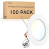 image:imageSunco 6 Pack 6 Inch LED Recessed Light Retrofit Can Lights for Ceiling 1700 LM High Brightness Selectable CCT 2700K3000K4000K5000K6000K 17W120W Dimmable Baffle Trim Damp Rated ULWhite