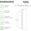 image:imageSunco 2 Pack LED Warehouse Lights Linear High Bay Dimmable 110V 5000K Daylight 2FT 220W HID Replacement 30800 LM Damp Rated Super Bright Commercial Grade Lighting  UL DLC  30800LM 120277V Hanging Mount Damp Rated Commercial Lighting for Warehouses Shops Garages and Gyms