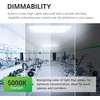 image:imageSunco 2 Pack LED Warehouse Lights Linear High Bay Dimmable 110V 5000K Daylight 2FT 220W HID Replacement 30800 LM Damp Rated Super Bright Commercial Grade Lighting  UL DLC  30800LM 120277V Hanging Mount Damp Rated Commercial Lighting for Warehouses Shops Garages and Gyms