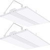 image:imageSunco 2 Pack LED Warehouse Lights Linear High Bay Dimmable 110V 5000K Daylight 2FT 220W HID Replacement 30800 LM Damp Rated Super Bright Commercial Grade Lighting  UL DLC  30800LM 120277V Hanging Mount Damp Rated Commercial Lighting for Warehouses Shops Garages and Gyms