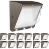 image:imageSunco 6 Pack 80W LED Wall Pack Outdoor Industrial Dimmable Waterproof Commercial Grade Security Warehouse Super Bright Parking Lot Lighting 7600 Lumens 5000K Daylight AC120277V12 Pack